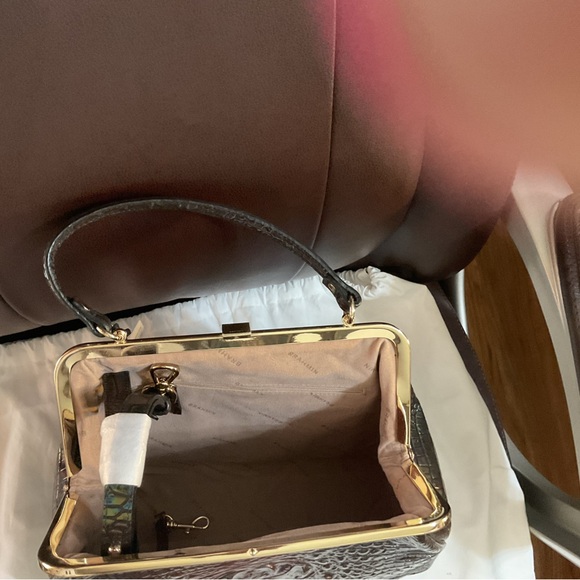 NWT Brahmin Iridescent Black Pearl Satchel - Picture 7 of 11